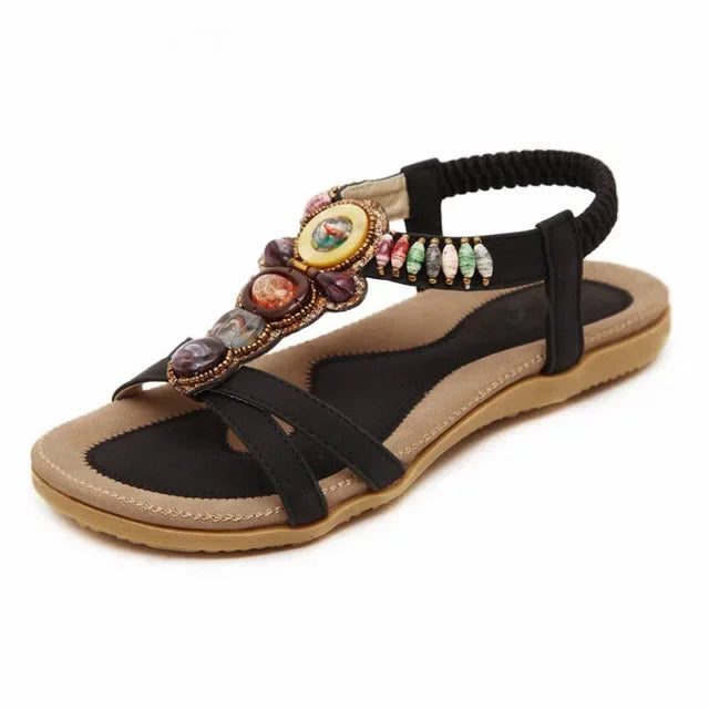 TIMETANG Bohemia women sandals fashion shoes women summer style women shoes flats flip flops plus size free shipping  C062