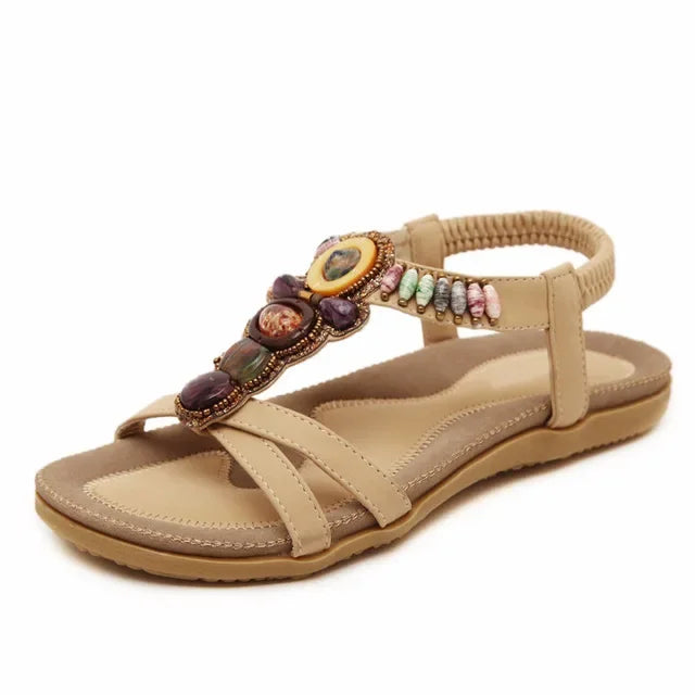 TIMETANG Bohemia women sandals fashion shoes women summer style women shoes flats flip flops plus size free shipping  C062