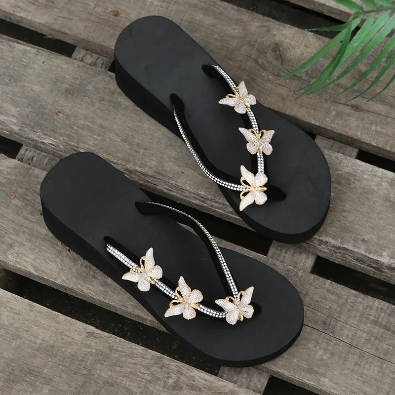 Slippers Summer Shoes Women Platform Sandals Wedges Beach Home Slippers Women Flip Flops Memory Foam Slippers Sandalias De Mujer