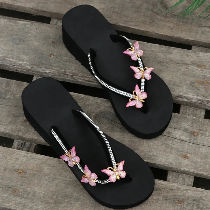 Slippers Summer Shoes Women Platform Sandals Wedges Beach Home Slippers Women Flip Flops Memory Foam Slippers Sandalias De Mujer