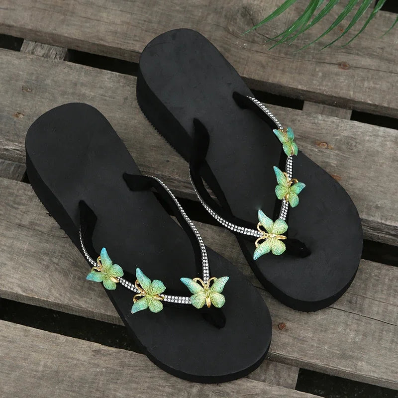 Slippers Summer Shoes Women Platform Sandals Wedges Beach Home Slippers Women Flip Flops Memory Foam Slippers Sandalias De Mujer