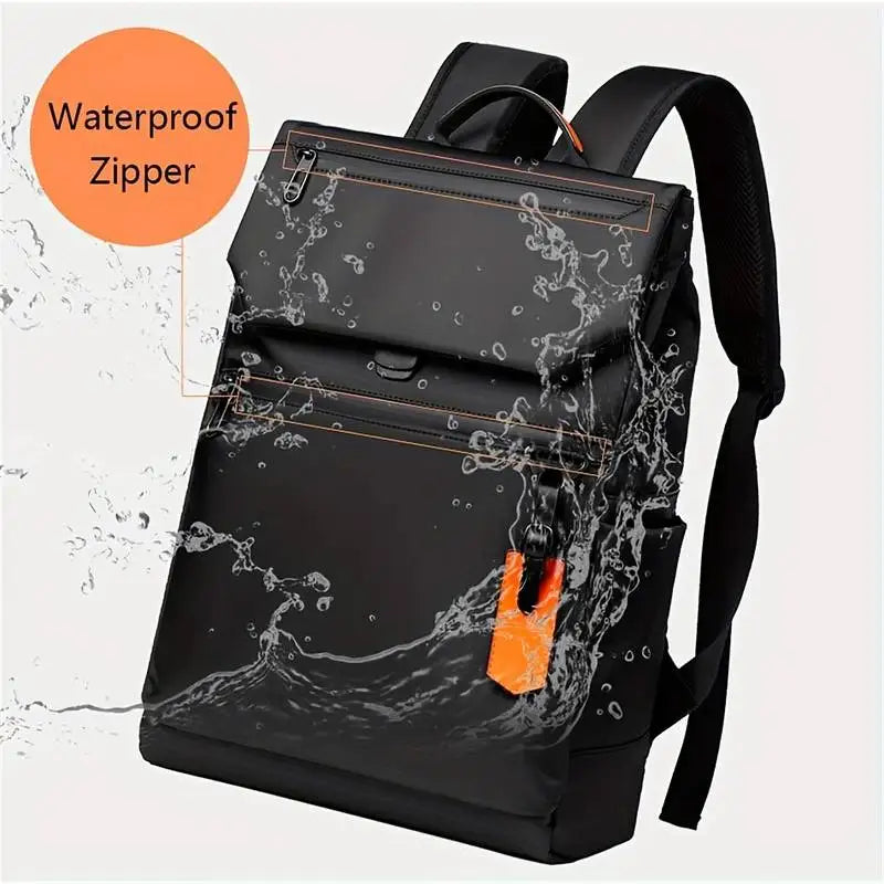 Men Backpack Oxford Cloth Waterproof 14 15.6inch Laptop Backpack With Usb Charging Port Waterproof Zipper Outdoor Travel Bag Bus