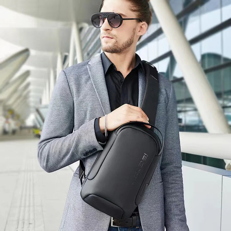 New Multifunction Crossbody Bag for Men Anti-theft Shoulder Messenger Bags Male Waterproof Short Trip Chest Bag Pack